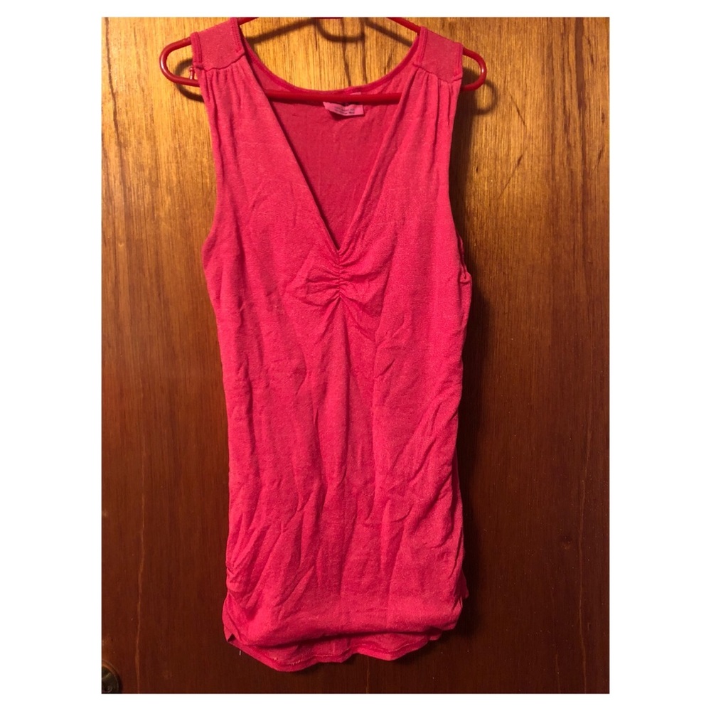 Sparkly bright pink top